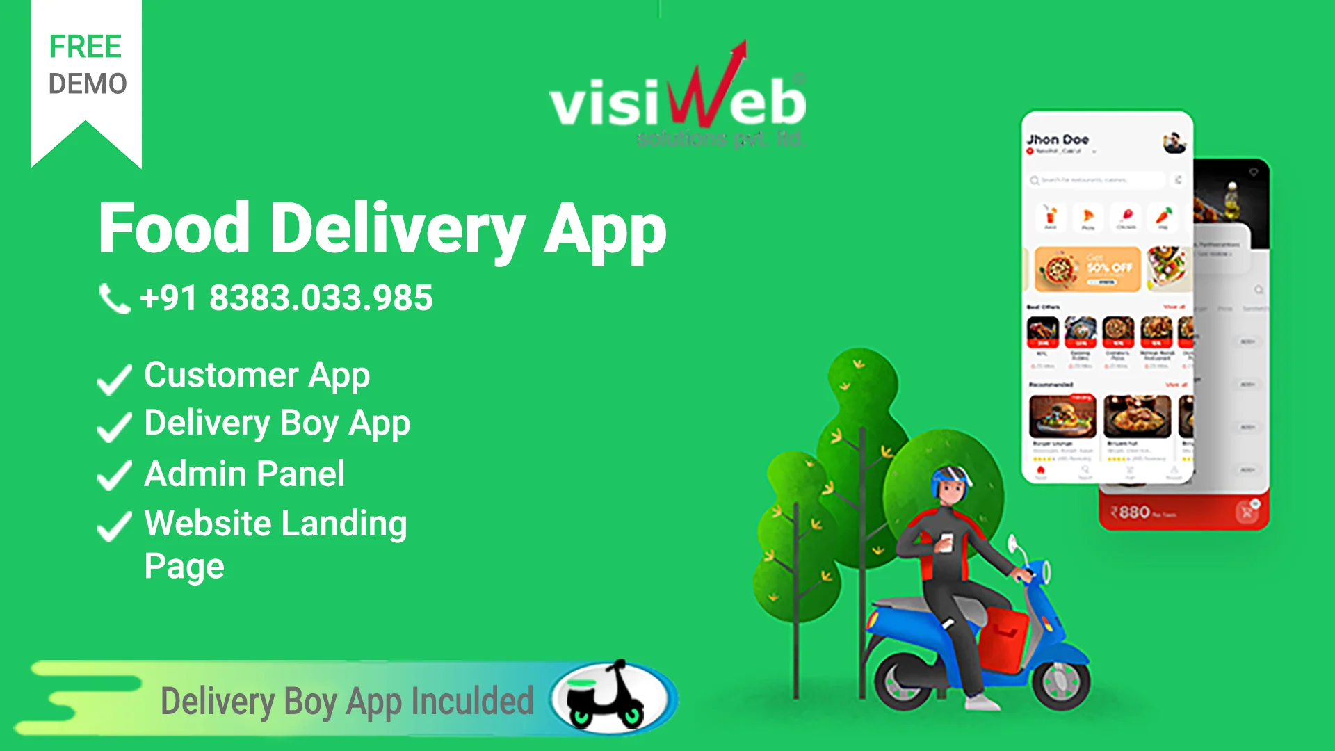 food delivery app banner 1920x1080