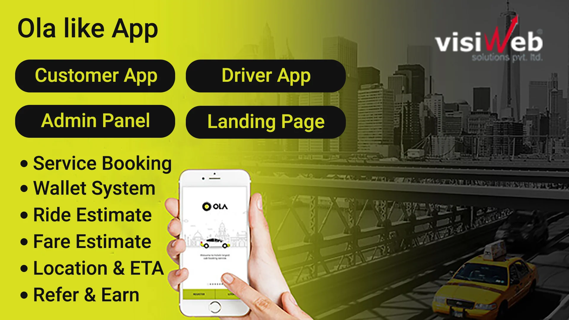 ola like app banner